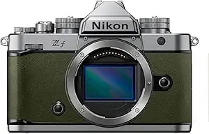 Nikon Zf Mirrorless Camera With 24.5mp Full Frame Sensor 4k Uhd 30fps Vari Angle Touchscreen Oled Viewfinder Dual Card Slot (Silver And Moss Green)