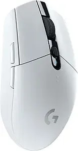 Logitech g305 Lightspeed Wireless Gaming Mouse, Hero Sensor, 12,000 Dpi, Lightweight, 6 Programmable Buttons, 250h Battery, On-Board Memory, Compatible With Pc, Mac - White