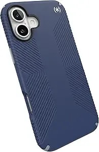 Speck presidio2 Grip Case For Apple Iphone 16, Coastal Blue/Dust Grey