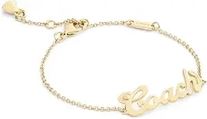Coach Jewelry Women'S Signature Coach Name Plate Bracelet