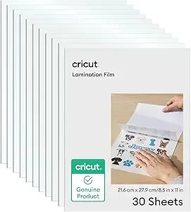 Cricut® Lamination Film - 8.5 In X 11 In (30 Count) - 15 Holographic + 15 Transparent Laminate Sheets - Adds A Protective, Uv-Resistant Finish To Stickers, Scrapbooks, Decals, Cards, & More