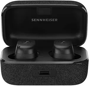 Sennheiser Consumer Audio Momentum True Wireless 3 Earbuds -Bluetooth In-Ear Headphones For Music ,Calls With Anc, Multipoint Connectivity ,ipx4, Qi Charging,28-Hour Battery Life Compact Design-Black