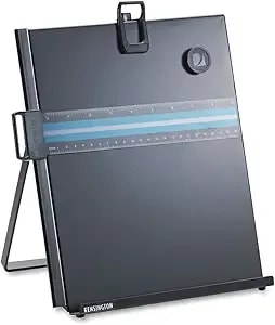 Kensington Metal Letter Size Copyholder With Line Guide And Magnetic Paper