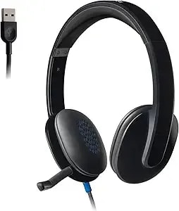 Logitech High-Performance Usb Headset h540 For Windows And Mac, Skype Certified,Color-Black.