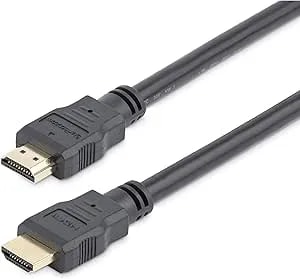 Startech.Com 8 Ft High Speed Hdmi Cable – Ultra Hd 4k X 2k Hdmi Cable – Hdmi To Hdmi M/M - 8ft Hdmi 1.4 Cable - Audio/Video Gold-Plated (hdmm8) Black