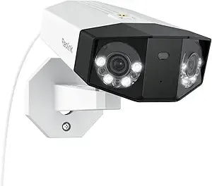 Reolink Duo 3 Poe 16mp Uhd Dual-Lens Poe Security Camera With 180° Panoramic View, Motion Track, f1.6 Color Night Vision, Person/Vehicle/Animal Detection, 2 Way Talk, Supports 24/7 Recording