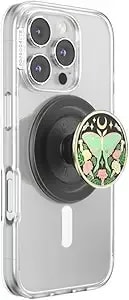Popsockets Phone Grip For Magsafe With Kickstand, Magnetic Stand, Swappable Top, Secure Hold For Iphone Magsafe Cases, Phone & Tablet Grip - Enamel Luna Moth
