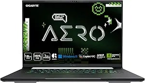 Gigabyte Aero x16; Copilot+ Pc - 165hz 2560x1600 Wqxga - Nvidia Geforce Rtx 5050 - Amd Ryzen Ai 7 350-1tb Ssd With 16gb ddr5 Ram - Windows 11 Home - Space Gray Aero x16 1th93usc94ah