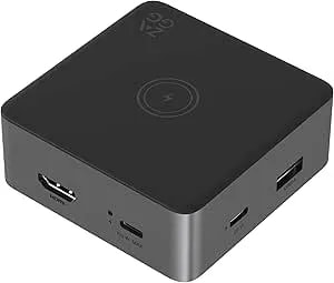 ZAGG 4-Port Hub With Wireless Charging - USB-C PD 100W, HDMI 4K, USB 10Gbps, High-Speed Charging & 4K Display, For Travel, Compatible W/Windows, Macos, Ipados, Chromeos, Android