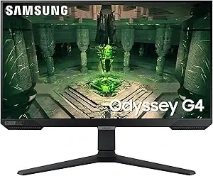 Samsung 25" Odyssey g4 Series Fhd Gaming Monitor, Ips, 240hz, 1ms, G-Sync Compatible, Amd Freesync Premium, hdr10, Ultrawide Game View, Displayport, Hdmi, Fully Adjustable Stand, ls25bg402enxgo