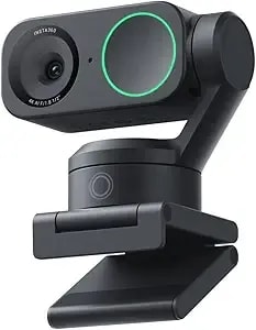 insta360 Link 2 - Ptz 4k Webcam For Pc/Mac, 1/2" Sensor, Ai Tracking, Hdr, Ai Noise-Canceling Mic, Gesture Control For Streaming, Video Calls, Gaming, Works With Zoom, Teams, Twitch & More