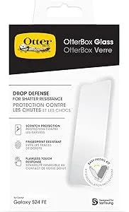 Otterbox Samsung Galaxy S24 FE Glass Screen Protector, Flawless Touch Response, Fingerprint Resistant, Easy Installation (Ships In Polybag, Ideal For Business Customers)