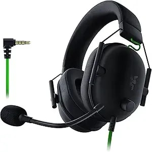 Razer Blackshark v2 X Gaming Headset: 7.1 Surround Sound - 50mm Drivers - Memory Foam Cushion - For Pc, ps4, ps5, Switch - 3.5mm Audio Jack - Black