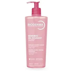 Bioderma Sensibio Foaming Gel Gentle Face Cleanser, Cleansing And Makeup Removing Refreshing Feeling For Sensitive Skin, Unscented, 16.9 Fl Oz