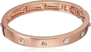 Guess Narrow Hinge With Crystal Bangle Bracelet