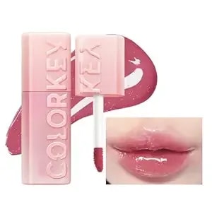 Colorkey 3d Plump Oil Lip Gloss, High-Shine Finish, Lip Tint, Moisturizing, Non-Sticky, Clear And Natural, Glassy Shine (g08 Moonlight, 3ml)