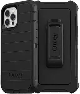Otterbox Defender Rugged Case For Iphone 12 & Iphone 12 Pro (Not Mini/Max) - Non-Retail Package (Iphone 12 & 12 Pro (Only), Black)