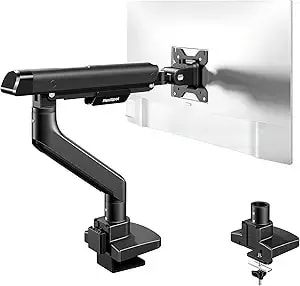 Flexispot Monitor Arm, Premium Aluminum Monitor Desk Mount Fits Screen Up To 35 Inches, Fully Adjustable Monitor Stand With C-Clamp & Grommet Base For Home Offfice, Holds 6.61 To 26.46 Lbs, Black