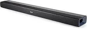 Denon Dht-s218 Sound Bar For Smart Tv (Black), 2.1-Channel, 3d Audio With Dolby Atmos, 2 Built-In Subwoofers, Dual Midrange & Tweeters, 4k Hdmi Earc, Dialog Enhancer, Multi-Pairing & Multi-Point.