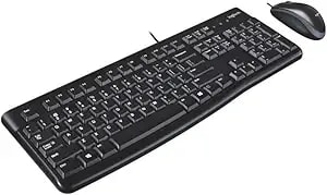 Logitech mk120 Wired Desktop Set Keyboard/Mouse Usb Black log920002565