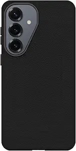 Otterbox Samsung Galaxy s26+ Symmetry Series Cactus Leather Case - Noir Ash (Black), Ultra-Sleek, Wireless Charging Compatible, Raised Edges Protect Camera & Screen