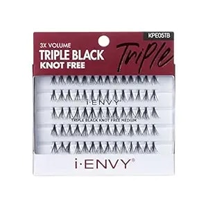 I•Envy Knot Free Medium 70 Lashes Black (1 Pack-Triple Black)