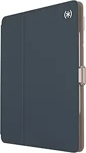 Speck Case For Ipad Pro 6th Generation 12.9 Inch - Drop & Camera Protection, Slim Multi Range Stand, Apple Pencil Holder - Almond Milk/Mocha/Charcoal