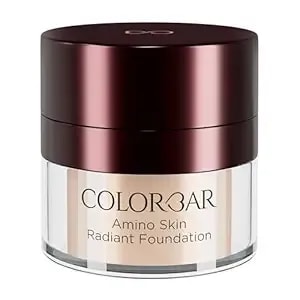 Colorbar Amino Skin Radiant Foundation - Liquid Foundation Makeup - Medium To Full Buildable Coverage Hydrating Foundation - 005 Sand Medium - 0.5 Oz