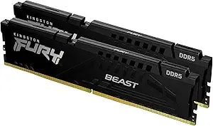 Kingston Fury Beast 16gb (2x16gb) 6000mt/S ddr5 cl36 Desktop Memory - Amd Expo - Kit Of 2 - kf560c36bbe2k2-32