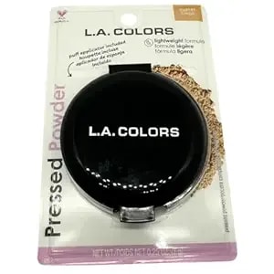 La Colors Pressed Powder Compact – Matte Shine Control Face Powder With Mirror & Applicator – Smooth Natural Finish – Beige
