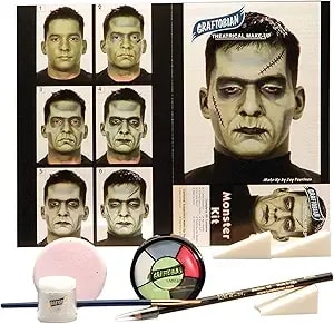 Graftobian Monster Character Makeup Kit - Monster Makeup Set For Costumes, Cosplay, And Halloween