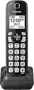Panasonic Cordless Phone Handset Accessory Compatible With Kx-tgd562 / Kx-tgd563 / Kx-tgd564 Series Cordless Phone Systems - Kx-tgda51m (Metallic Black)