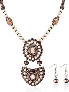 Rustic Couture'S Western Turquoise Necklace Jewelry For Women Cowgirl Vintage Necklace
