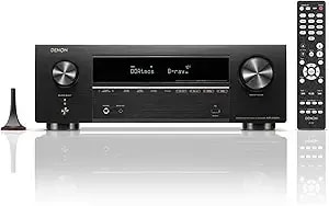 Denon Avr-x1800h 7.2 Channel Av Stereo Receiver - 80w/Channel, Wireless Streaming Via Built-In Heos, Wifi, & Bluetooth, Supports Dolby Vision, hdr10+, Dynamic Hdr, & Home Automation Systems