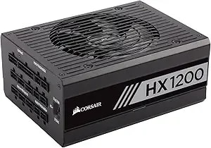 Corsair Hx Series, hx1200, 1200 Watt, Fully Modular Power Supply, 80+ Platinum Certified, Model Number: Cp-9020140-Na