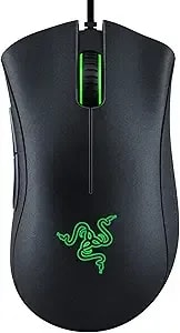 Razer Deathadder Essential Gaming Mouse: 6400 Dpi Optical Sensor - 5 Programmable Buttons - Mechanical Switches - Rubber Side Grips - Classic Black