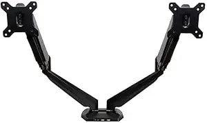 Startech.Com Desk Mount Dual Monitor Arm With Usb/Audio, Desk Clamp Ergonomic Vesa Mount For Up To 32" (17.6lb/8kg) Displays