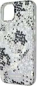 Kate Spade New York Iphone 15 Plus Case, Compatible With Magsafe - Multi Floral Black And White
