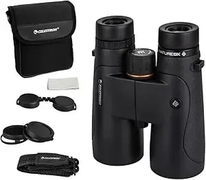 Celestron - Nature Dx 12x50 Binoculars – Powerful And Bright For Long-Range Viewing – 50mm Objective Lenses – 12x Magnification – Fully Multi-Coated – Waterproof And Fogproof – Tripod Adaptable