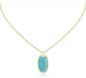 Montana West Wrangler Couture Turquoise Jewelry For Women, Western Jewelry Pendant Necklace, Cowgirl Vintage Western Necklace