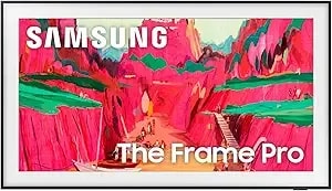 Samsung 65-Inch Class The Frame Pro ls03fw 4k Neo Qled Mini Led Smart Tv (2025 Model) Slim Fit Wall Mount, Modern Frame Design, Wireless One Connect, nq4 Ai gen3 Processor, Art Mode, Alexa Built-In