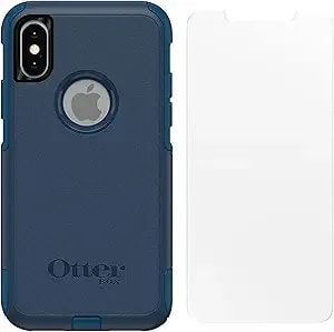 Otterbox Commuter Series Case For Iphone Xs & Iphone X With Screen Protector - Non Retail Packaging - Bespoke Way (Blazer Blue/Aquifer)