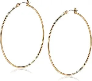 Guess Basic Large Wire Hoop Earrings
