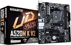Gigabyte a520m K v2 Motherboard (am4/2xddr4/Hdmi/D-Sub/M.2/Usb 3.2)