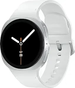 Samsung Galaxy Watch 8 (2025) 40mm Lte Smartwatch, Cushion Design, Fitness Tracker, Sleep Coaching, Running Coach, Energy Score, Heart Rate Tracking, Silver [Us Version] (Renewed)