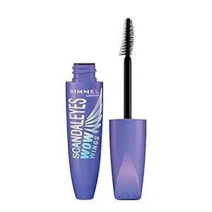 Rimmel Wow Wings Mascara, Long-Wearing, Volumizing, Smudge-Proo, 003, Extreme Black, 0.4oz