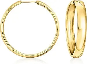Ross-Simons 18kt Gold Over Sterling Endless Hoop Earrings