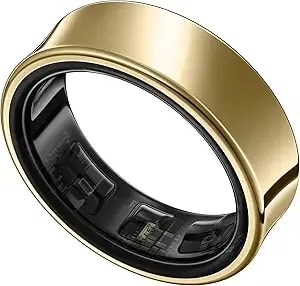 Samsung Galaxy Ring, Ai Smart Ring, Size First W/Sizing Kit, No App Subscription, Fitness Monitor, Sleep Tracker, Up To 7-Day Battery, Size 8, Titanium Gold [Us Version, 1yr Manufacturer Warranty]