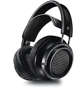Philips Fidelio x2hr Over The Ear Open Back Wired Headphone 50mm Drivers- Black Professional Studio Monitor Headphones With Detachable Cable