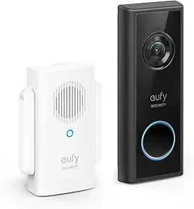 Eufy Security Battery Video Doorbell c210 Kit, 1080p, No Subscription, Wi-Fi, 120-Day Battery Life, Ai Detection, 2-Way Audio, Remote Monitoring